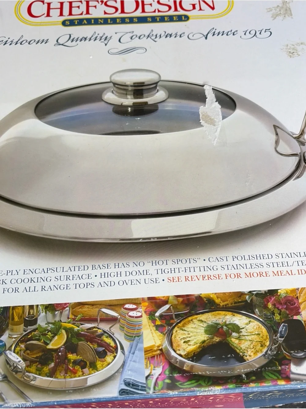 Chef’s design￼ stainless steel